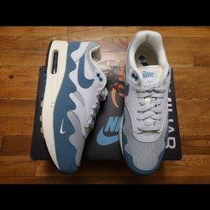 🔥 SIZE 7 - Air Max 1 Patta Waves Noise Aqua (with Bracelet) DH1348-004 Men's